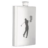 Golf Design Monogramm Flachmann (Rechts)