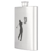 Golf Design Monogramm Flachmann (Links)