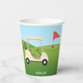 Golf Design Paper Cup Pappbecher (Vorderseite)