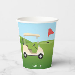 Golf Design Paper Cup Pappbecher