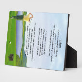Golf Design - Son poem Plaque Fotoplatte (Seite)