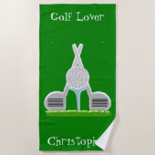 Golf Design Strandtuch (Vorderseite)