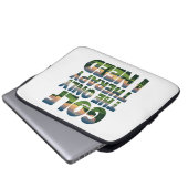 Golf die einzige Therapie, Trendy Laptopschutzhülle (Vorne Knopf)