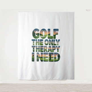 Golf die einzige Therapie, Trendy Wandteppich