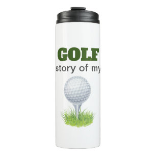 Golf die Geschichte meines Lebens lustig Thermosbecher