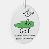 Golf: Die perfekte Balance Keramikornament (Rechts)