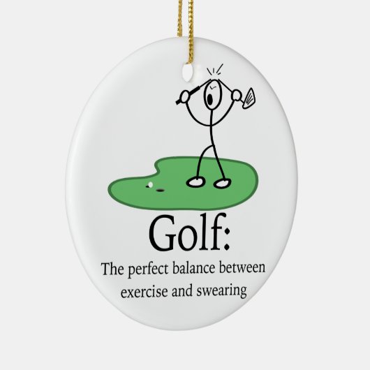 Golf: Die perfekte Balance Keramikornament (Rechts)