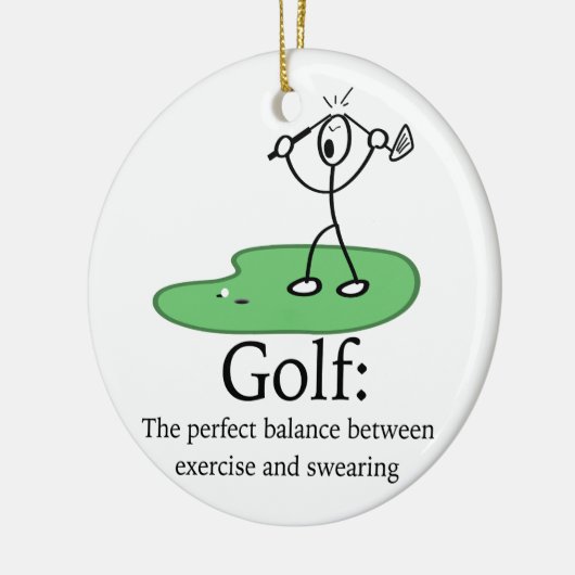 Golf: Die perfekte Balance Keramikornament (Links)