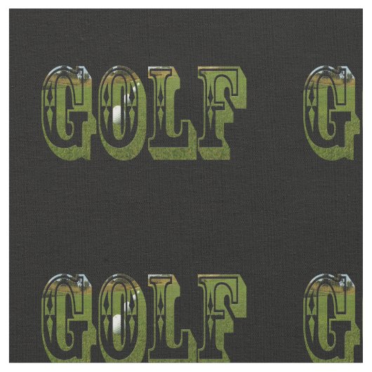 Golf Dimensional Word mit Balls, Stoff (Nahaufnahme)
