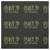 Golf Dimensional Word mit Balls, Stoff (Muster)