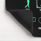 Golf Dinge, die ich in meiner Freizeit mache Golfe Mousepad (Ecke)