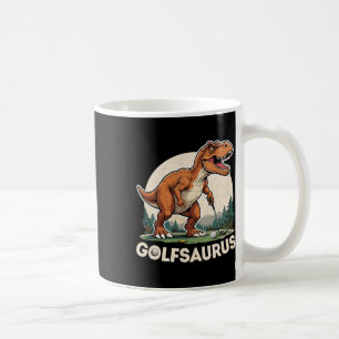Golf Dinosaur Golfer T-rex Golf Dino Golfi Kaffeetasse