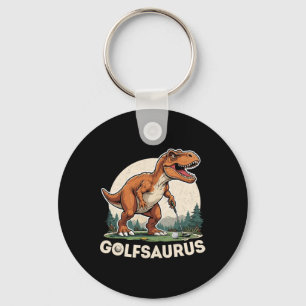 Golf Dinosaur Golfer T-Rex spielt Golf Dino Golfi Schlüsselanhänger