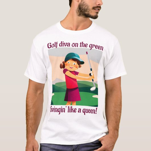 Golf Diva - Golf T - Shirt (Vorderseite)