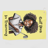 Golf Diva in Training - Women's Golf Handtuch (Horizontal)