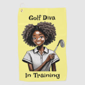 Golf Diva in Training - Women's Golf Handtuch (Vorderseite)