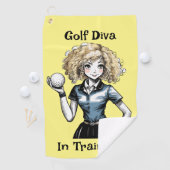 Golf Diva in Training - Women's Golf Handtuch (Insitu)