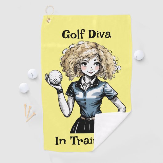 Golf Diva in Training - Women's Golf Handtuch (Insitu)