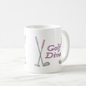 Golf-Diva Kaffeetasse (VorderseiteRechts)