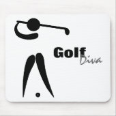 Golf-Diva Mousepad (Vorne)