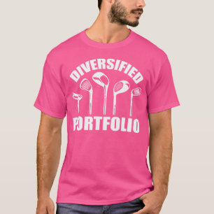 Golf Diversifiziertes Portfolio Lustiges Geschäft T-Shirt