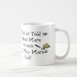 Golf-Doktor Prescription Kaffeetasse