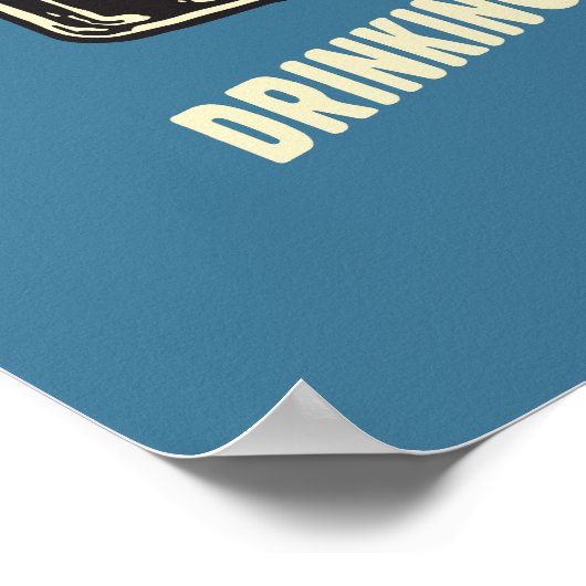 Golf: Drinking & Driving Since 1642 Poster (Ecke)