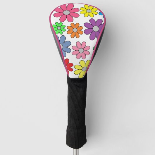 Golf Driver Cover - Crazy Daisies! Headcover (Vorderseite)
