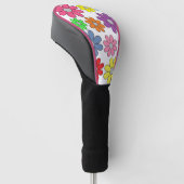 Golf Driver Cover - Crazy Daisies! Headcover (angewinkelt)