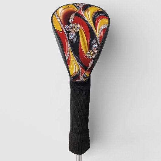 Golf Driver Cover mit belgischen Farben Headcover (Vorderseite)
