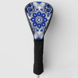 Golf Driver Cover mit blauen weißen Farben Headcover
