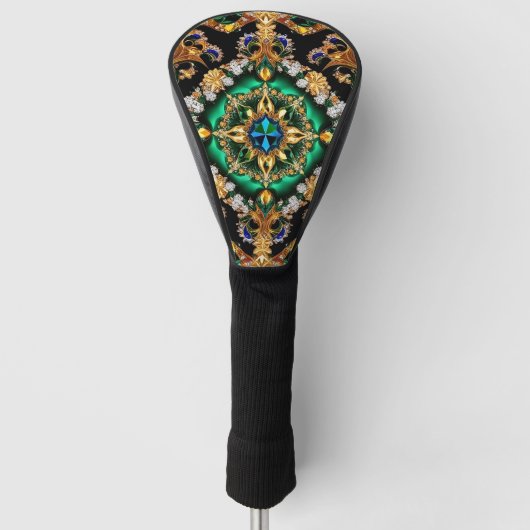 Golf Driver Cover mit brasilianischen Farben Headcover (Vorderseite)