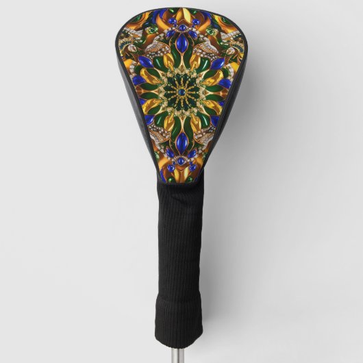 Golf Driver Cover mit Brasilien Farben Headcover (Vorderseite)