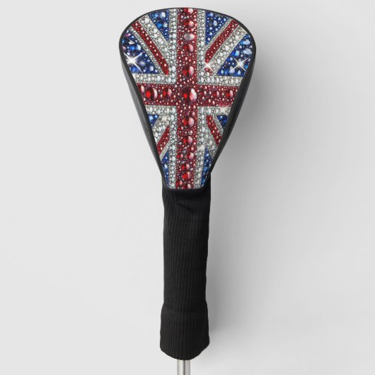 Golf Driver Cover mit Britischen Farben Headcover (Vorderseite)