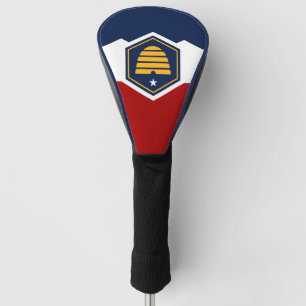 Golf Driver Cover mit der Flagge von Utah, USA Headcover