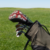 Golf Driver Cover mit englischer Rose Design Headcover (In SItu)