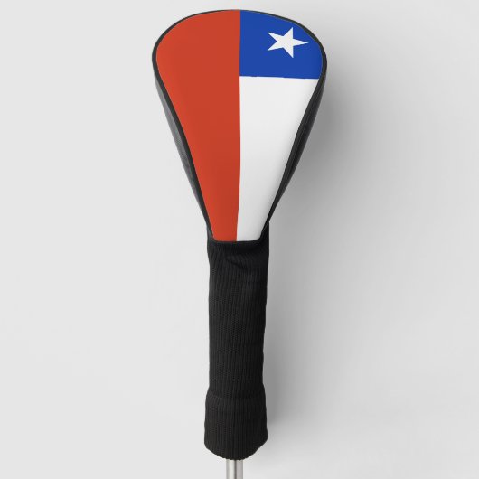 Golf Driver Cover mit Flag Chile Golf Headcover (Vorderseite)