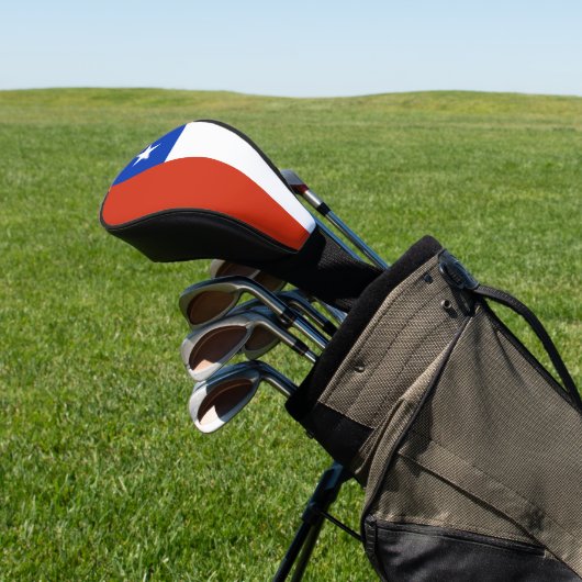 Golf Driver Cover mit Flag Chile Golf Headcover (In SItu)