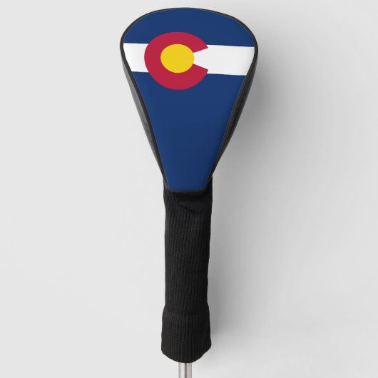 Golf Driver Cover mit Flag Colorado, USA Golf Headcover (Vorderseite)