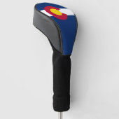 Golf Driver Cover mit Flag Colorado, USA Golf Headcover (angewinkelt)