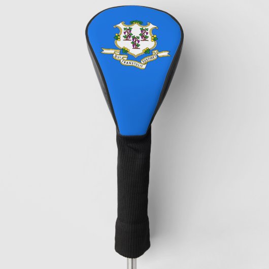 Golf Driver Cover mit Flag Connecticut, USA Headcover (Vorderseite)