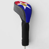 Golf Driver Cover mit Flag Dallas, USA Golf Headcover (angewinkelt)