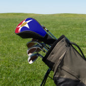 Golf Driver Cover mit Flag Dallas, USA Golf Headcover (In SItu)