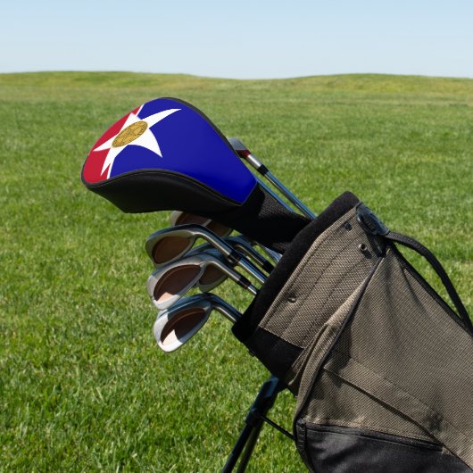 Golf Driver Cover mit Flag Dallas, USA Golf Headcover (In SItu)