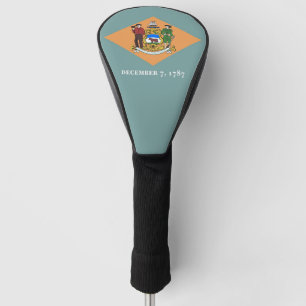 Golf Driver Cover mit Flag Delaware, USA Headcover