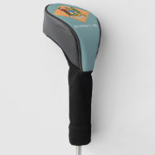 Golf Driver Cover mit Flag Delaware, USA Headcover (angewinkelt)