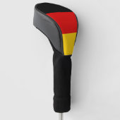 Golf Driver Cover mit Flag Deutschland Headcover (angewinkelt)