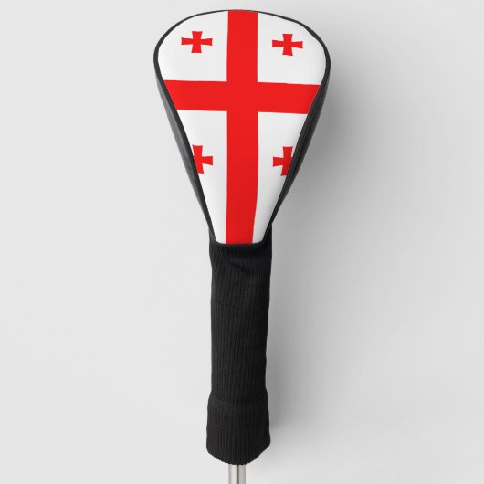 Golf Driver Cover mit Flag Georgia Headcover (Vorderseite)