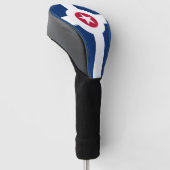 Golf Driver Cover mit Flag Indianapolis, USA Headcover (angewinkelt)