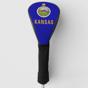 Golf Driver Cover mit Flag Kansas, USA Headcover